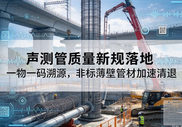 青铜峡声测管质量新规落地，一物一码溯源，非标薄壁管材加速清退